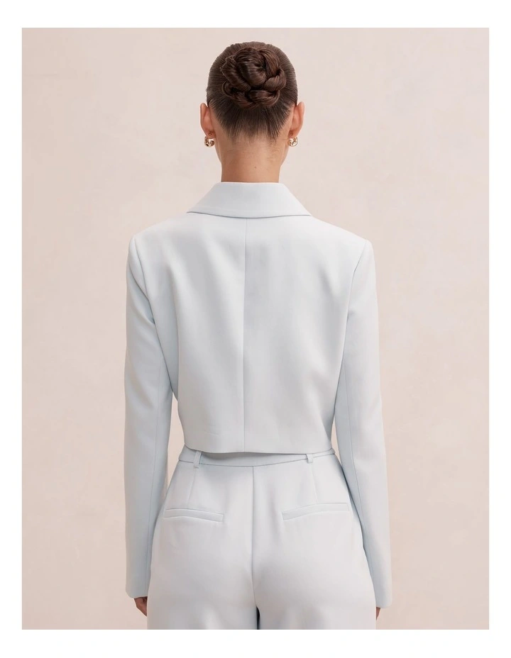Alex Top Collar Jacket in Blue image 2