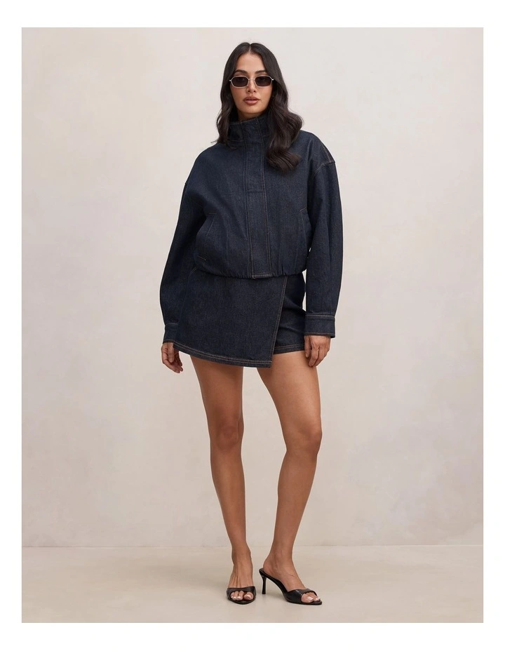Jessie Denim Skorts in Blue image 5