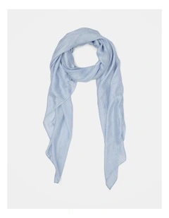 Harper Metallic Scarf in Blue