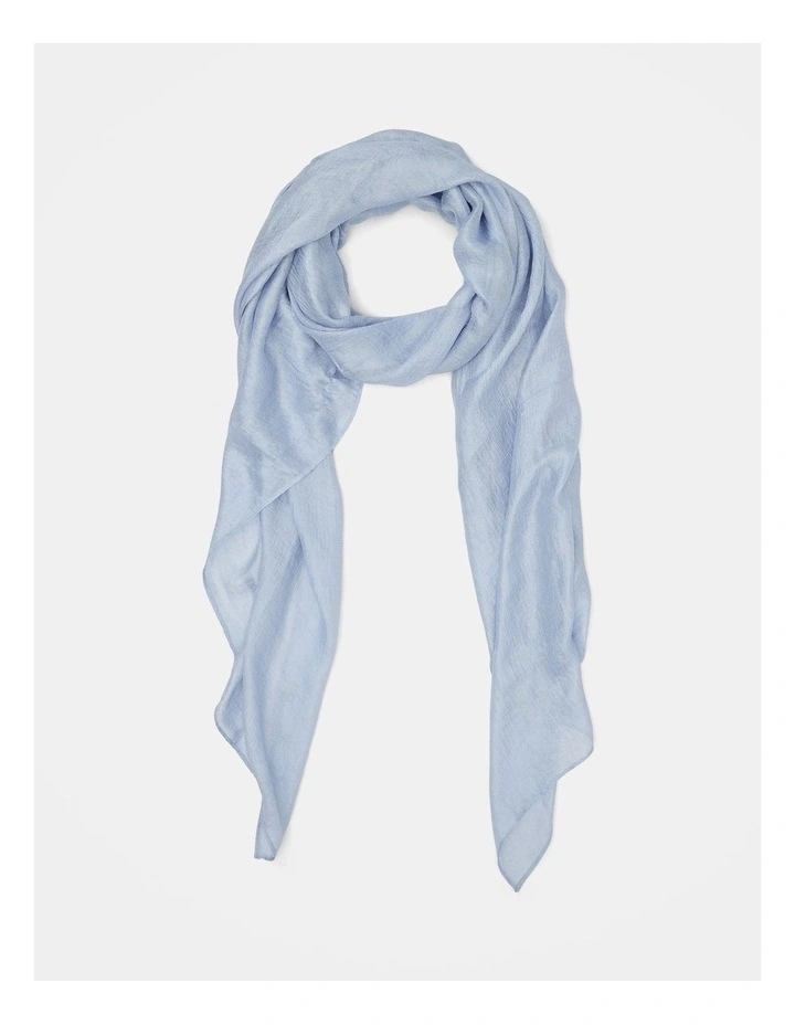 Harper Metallic Scarf in Blue image 1