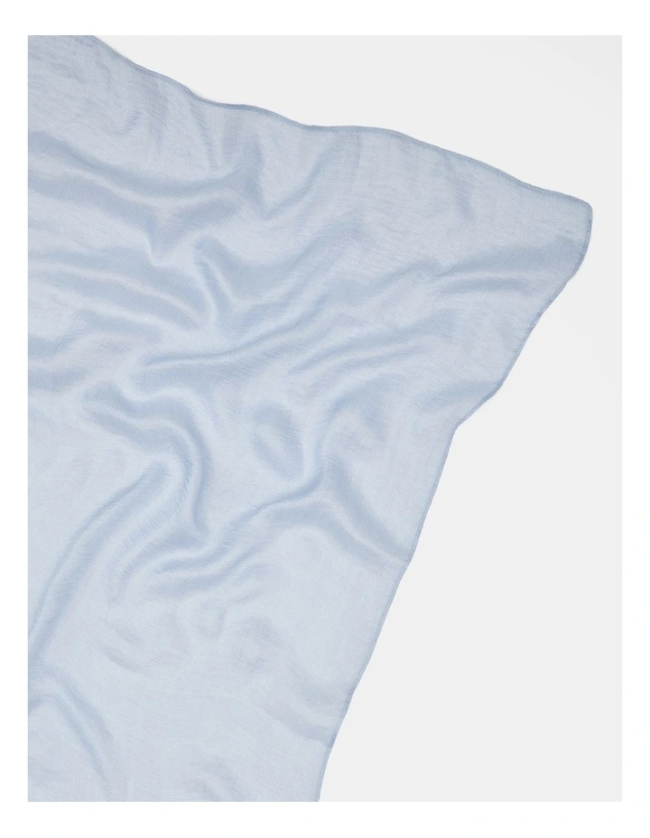 Harper Metallic Scarf in Blue image 2