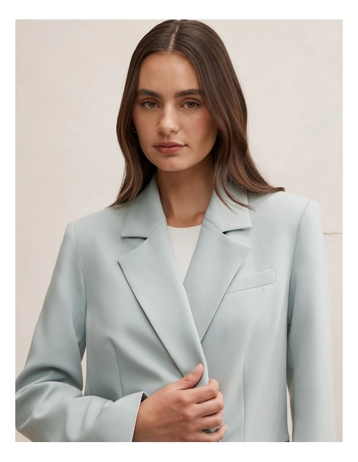 Lee Double Breasted Blazer in Blue image 4