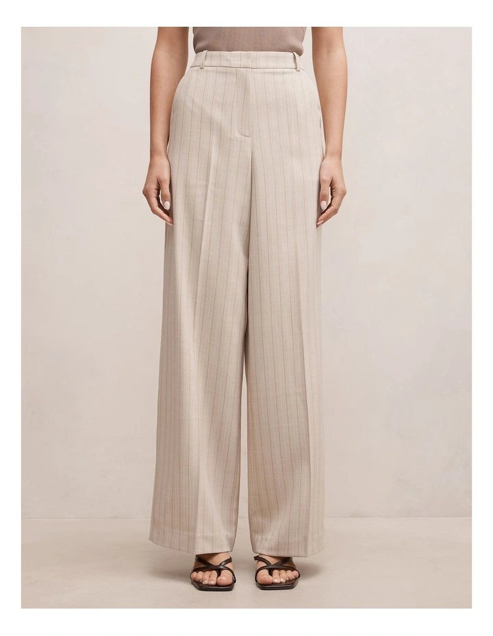Hayden Straight Leg Pants in Beige image 1