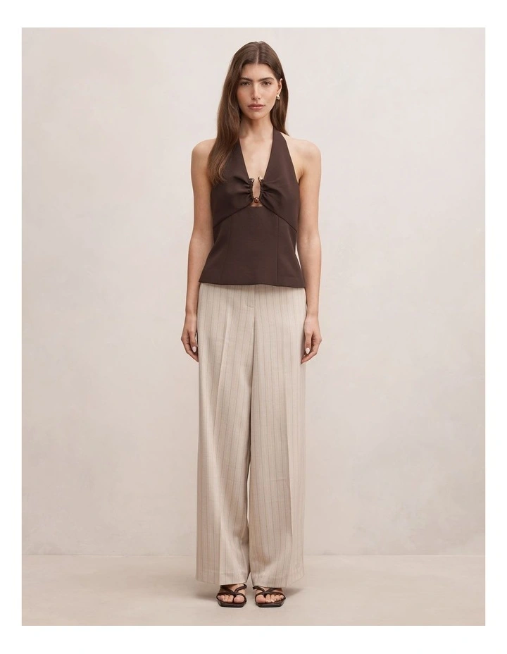 Hayden Straight Leg Pants in Beige image 5