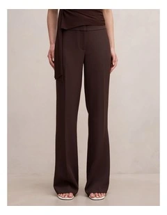 Devon Flared Pants in Chocolate