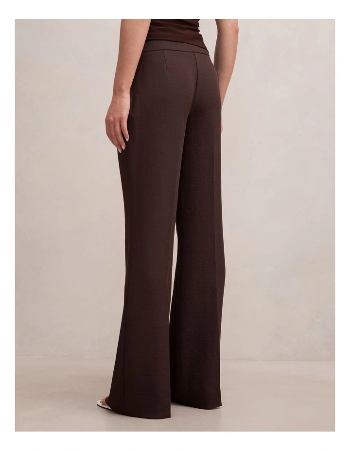 Devon Flared Pants in Chocolate image 2