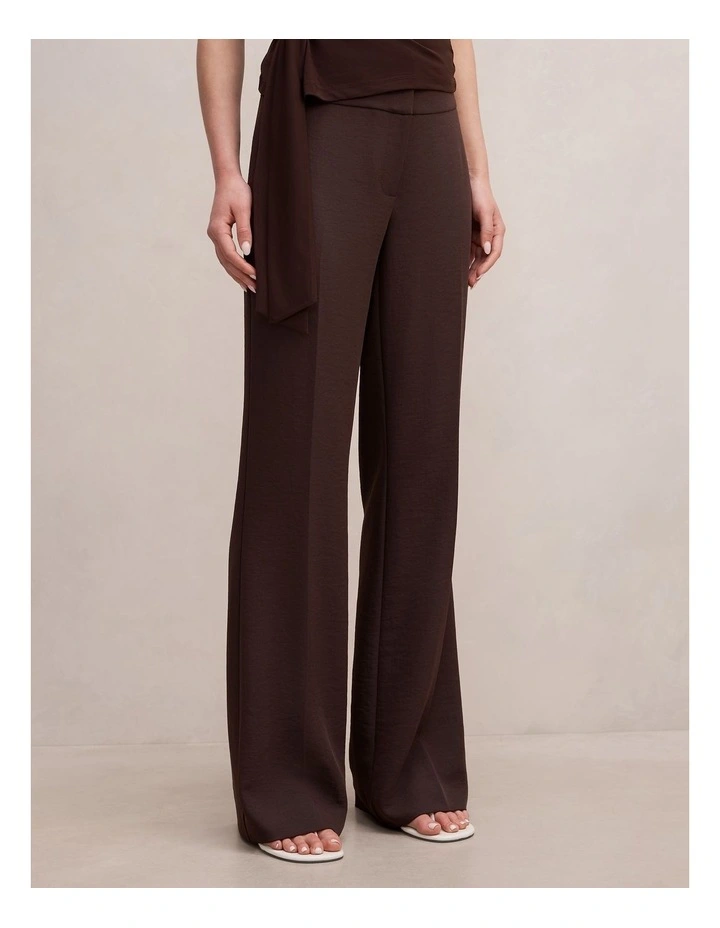 Devon Flared Pants in Chocolate image 3