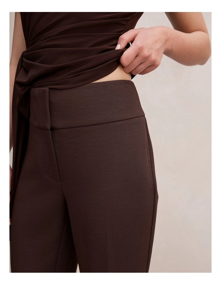 Devon Flared Pants in Chocolate image 4