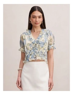 Blossom Ruffle Blouse in Multi