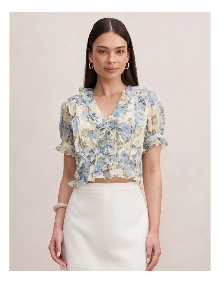 Blossom Ruffle Blouse in Multi image 1