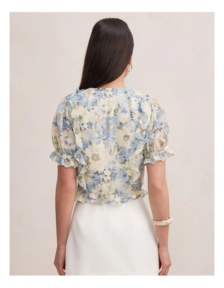 Blossom Ruffle Blouse in Multi image 2