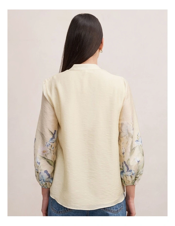 Dolly Placement Printed Blouse in Yellow image 2