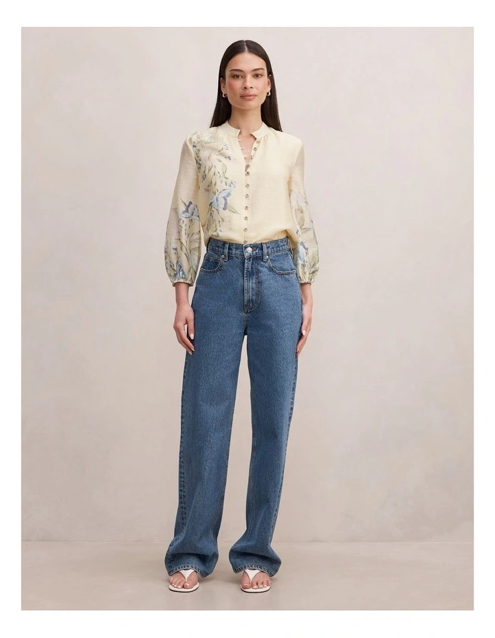 Dolly Placement Printed Blouse in Yellow image 5