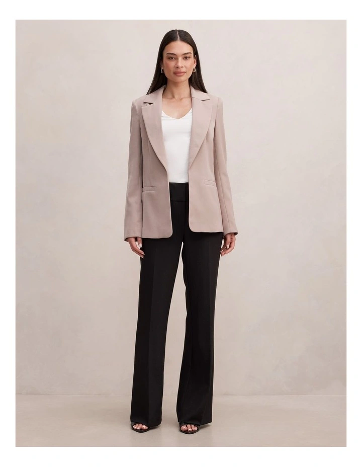 Dylan Boyfriend Blazer in Beige image 5