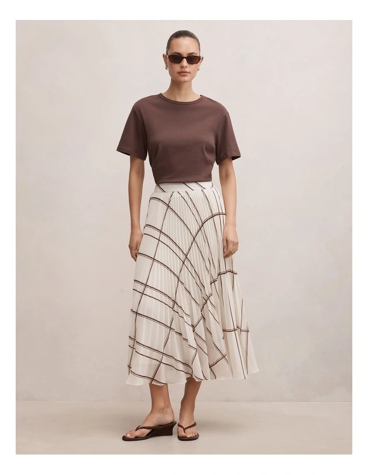Aurora Pleated Skirt in Multi image 5