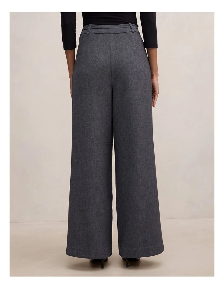 Lena High Waist Wide Leg Pants in Grey image 2