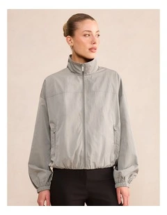 Maxie Windbreaker Jacket in Grey