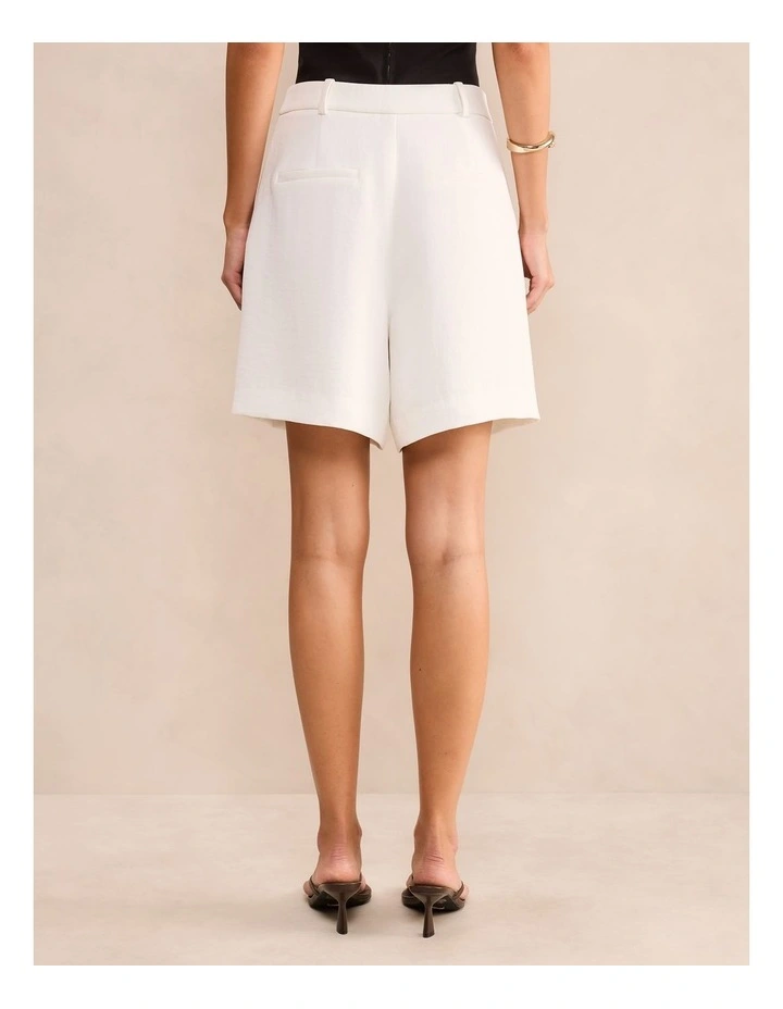 Olivia Longline Shorts in White image 2