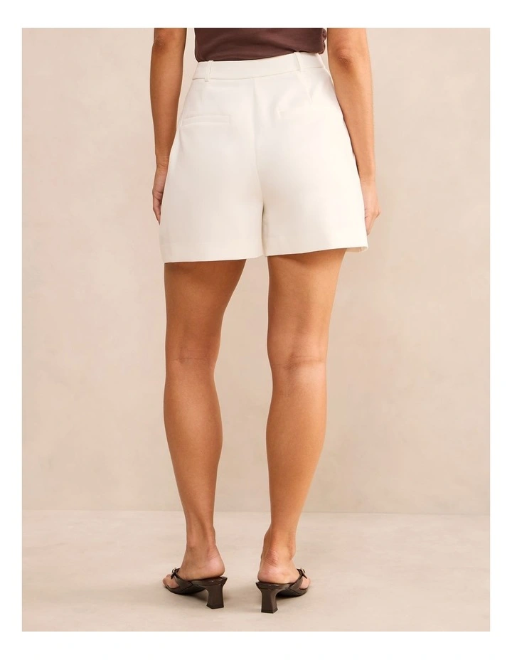 Chelsea Pintuck Shorts in White image 2