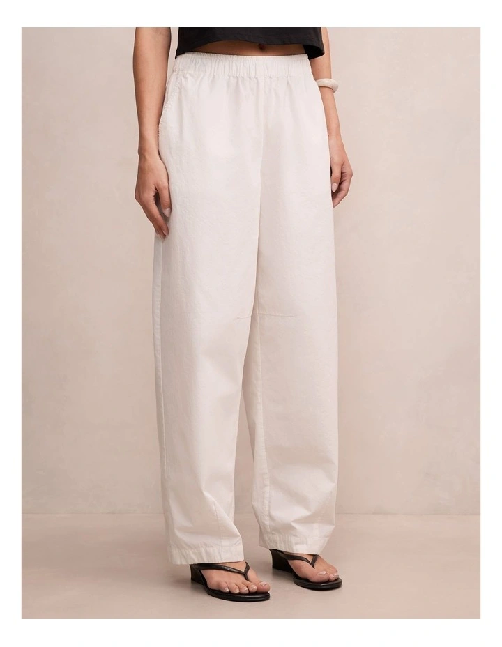 Rowan Barrel Leg Pants in White image 3
