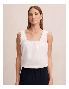 Valerie Bubble Top in White