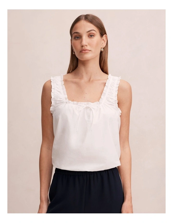 Valerie Bubble Top in White image 1