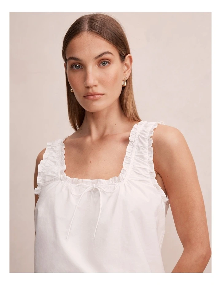 Valerie Bubble Top in White image 4