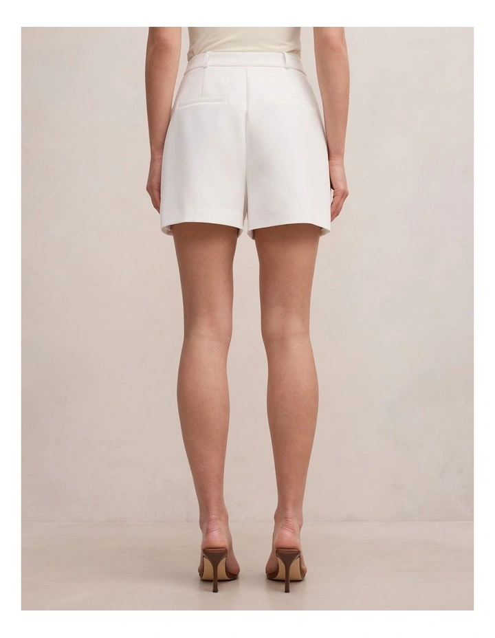Chelsea Pintuck Shorts in White image 2