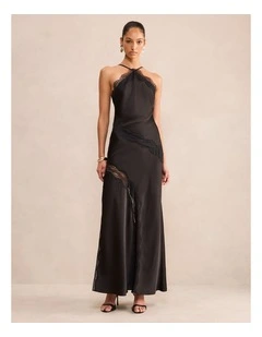 Cosette Lace Insert Maxi Dress Im Black