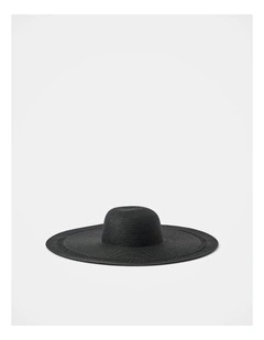 Remi Wide Brim Hat in Black