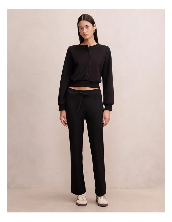 Lana Button Through Cardigan in Black image 5