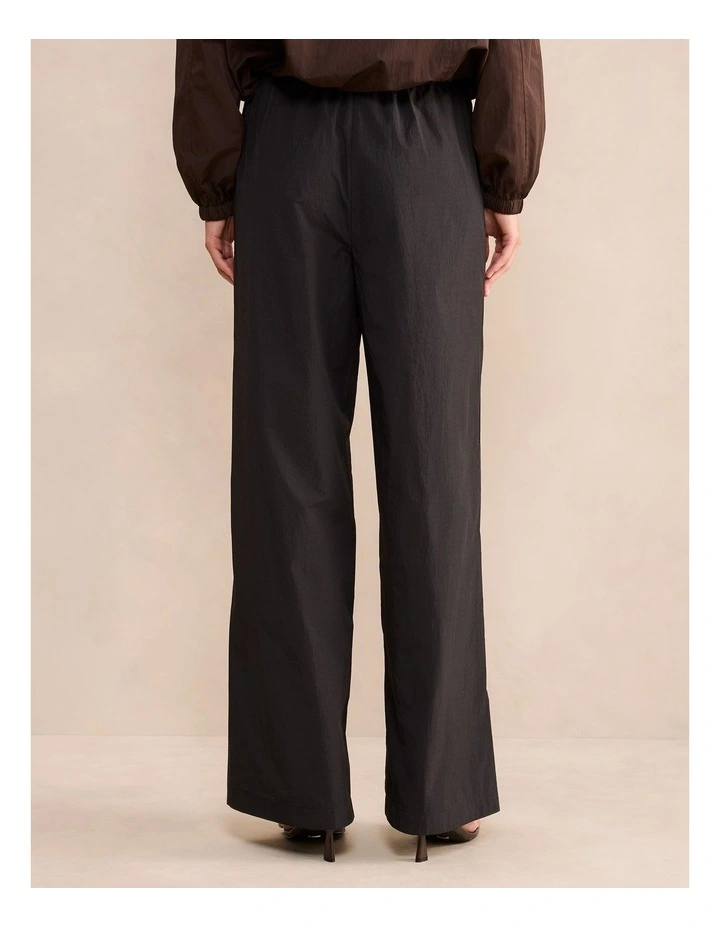 Billie Elastic Waist Wide Leg Pants in Black image 2