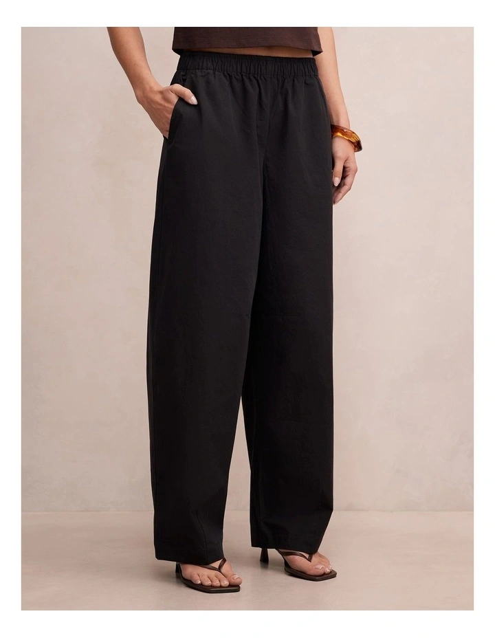 Rowan Barrel Leg Pants in Black image 1
