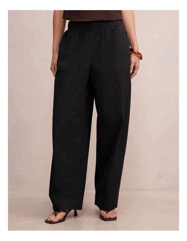 Rowan Barrel Leg Pants in Black image 3