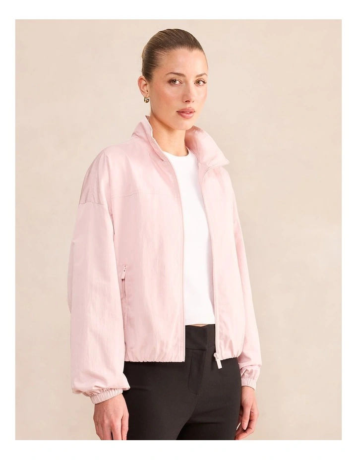 Maxie Windbreaker Jacket in Pink image 3