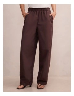 Rowan Barrel Leg Pants in Brown