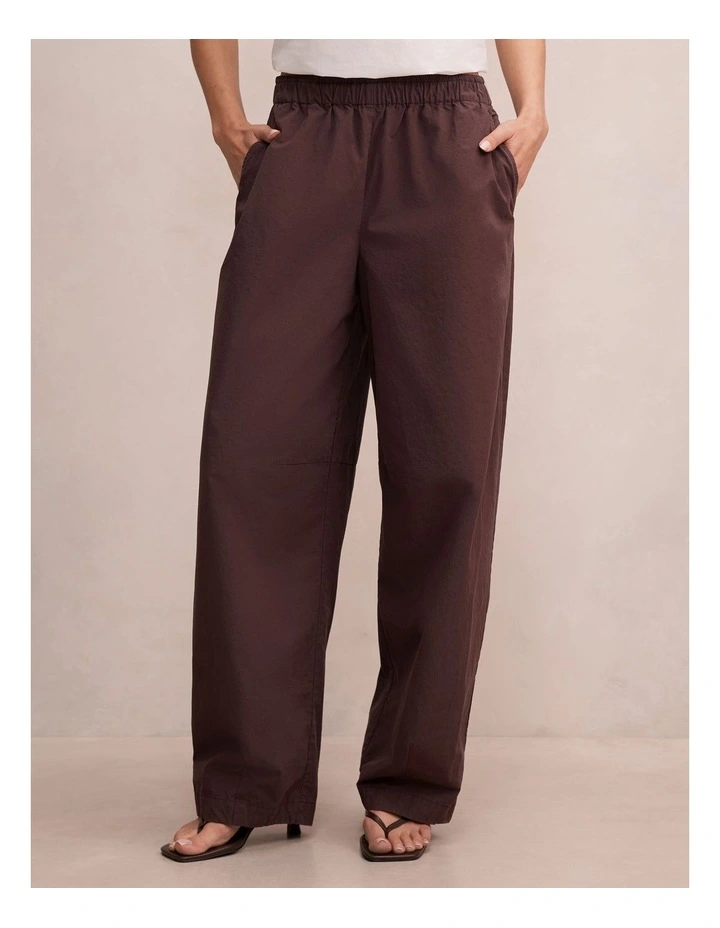 Rowan Barrel Leg Pants in Brown image 1