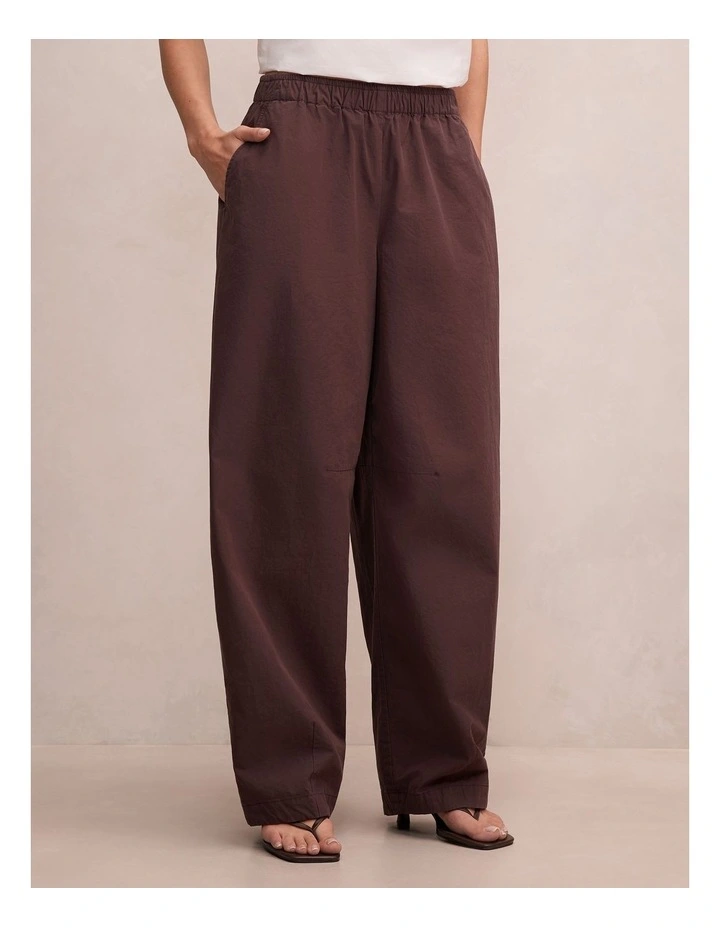 Rowan Barrel Leg Pants in Brown image 3