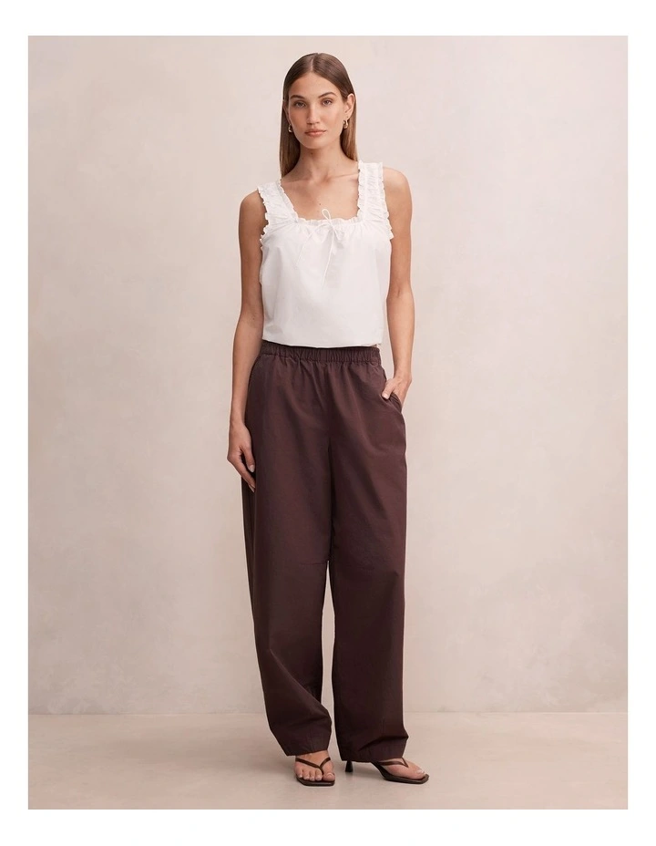 Rowan Barrel Leg Pants in Brown image 5