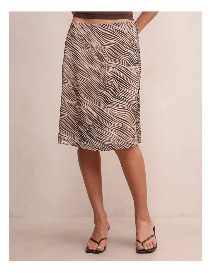 Eliza Wrap Midi Skirt in Multi image 1