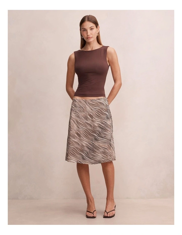 Eliza Wrap Midi Skirt in Multi image 5