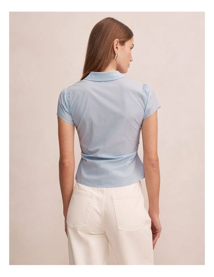 Madison Hook And Eye Shirt in Blue image 2