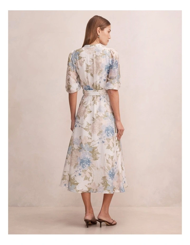 Irena Printed Midi Dress In Floral image 2