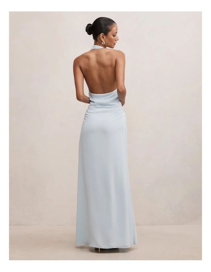 Cartia Wrap Maxi Dress in Blue image 2