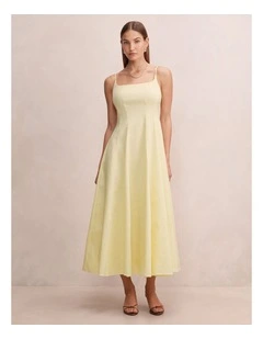 Emery Panel Maxi Dress in Yellow