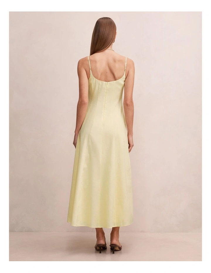 Emery Panel Maxi Dress in Yellow image 2