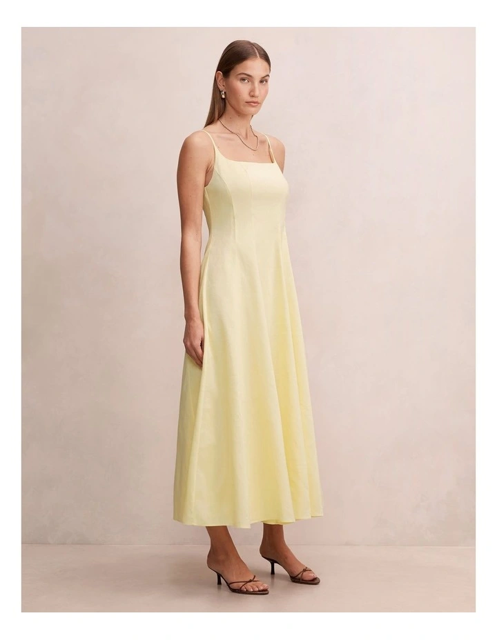 Emery Panel Maxi Dress in Yellow image 3