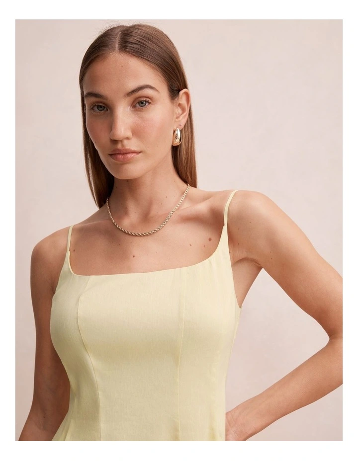 Emery Panel Maxi Dress in Yellow image 4