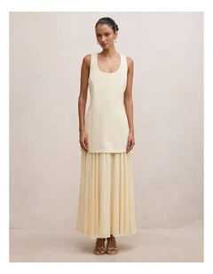 Melva Scoop Maxi Dress in Yellow