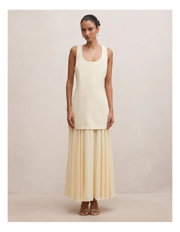 Melva Scoop Maxi Dress in Yellow image 1